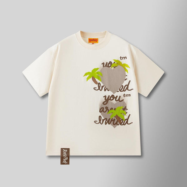 Hydepark Cream Stained Heart Tee