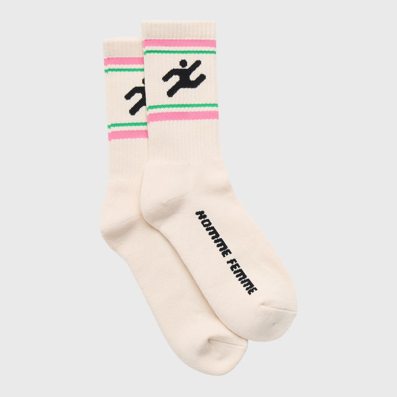 Homme Femme Rave Socks In Cream