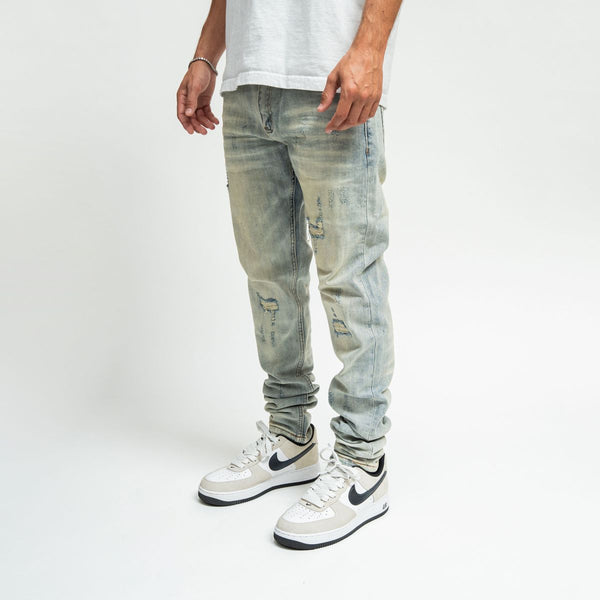 Purple Brand Destroy White Jeans – Era Clothing Store