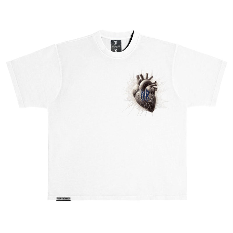 November Reine “Tangled Web” White Tee