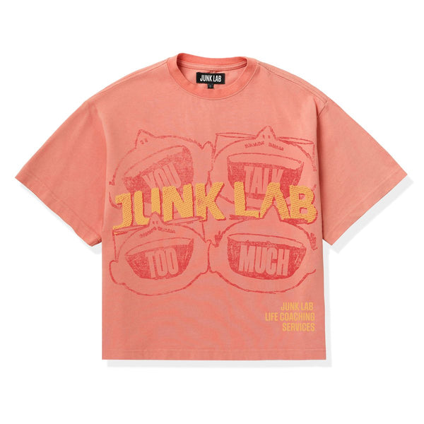 Junk Lab “Loud Mouth” Peach Tee
