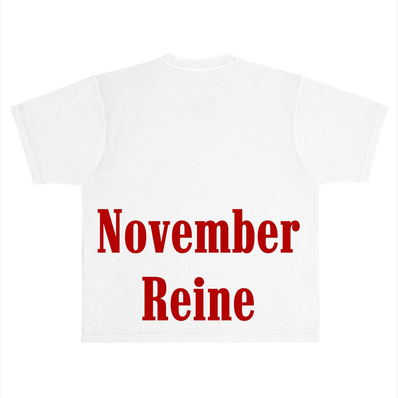 November Reine “Molotov Cocktail” Stones White Tee