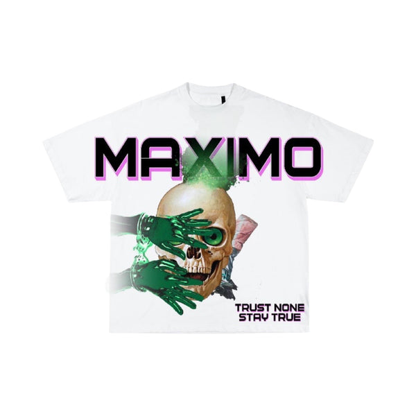 Maximo “Tust None” White Tee