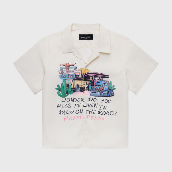 Homme Femme “Truck Stop” Button Down