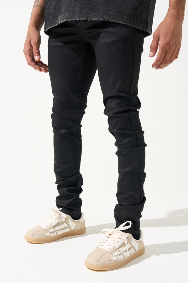Serenede “Onyx” Coated Black Jeans – Era Clothing Store