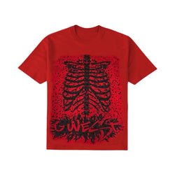 G West “Skeleton Body” Stones Red Tee