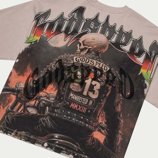 Godspeed “Biker Nation” Stone Wash Tee