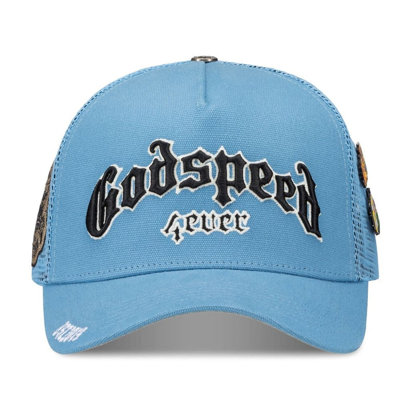 Godspeed “Forever” Sky Blue Trucker Hat