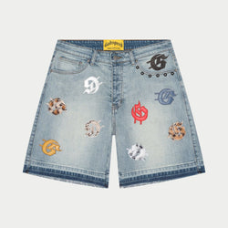 Godspeed “Infinity” Blue Multi Color Shorts