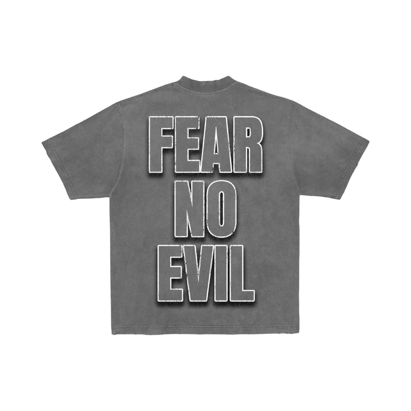 Concept “Fear No Evil” Grey Wash Tee
