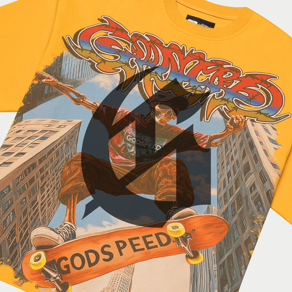 Godspeed “Ollie” Yellow Wash Tee