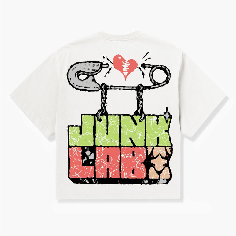 Junk Lab “Pin Punk” White Tee