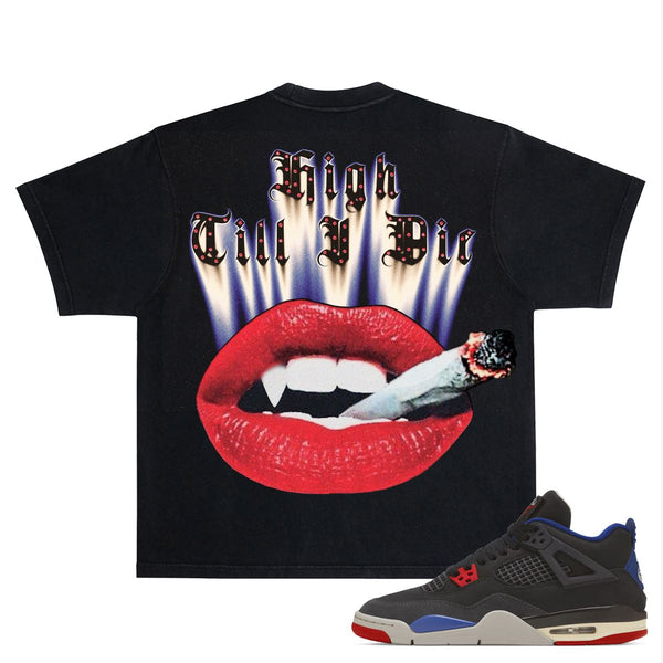 November Reine “High Till I Die” Black Tee