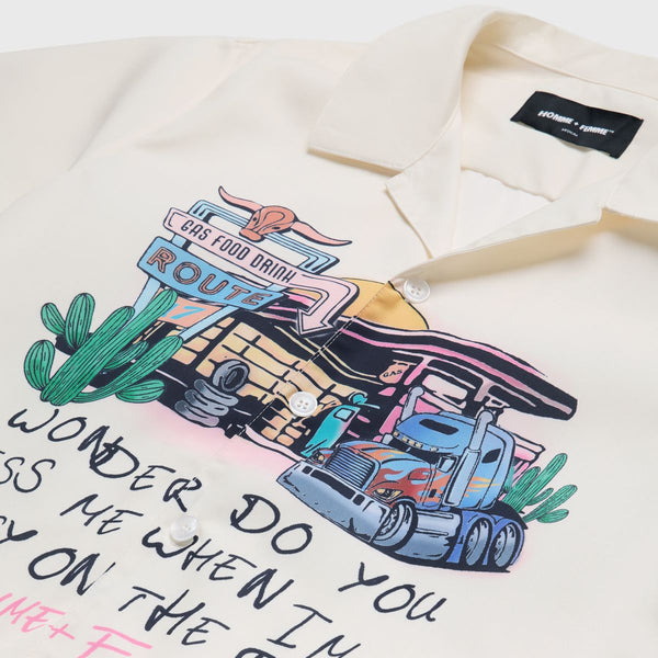Homme Femme “Truck Stop” Button Down