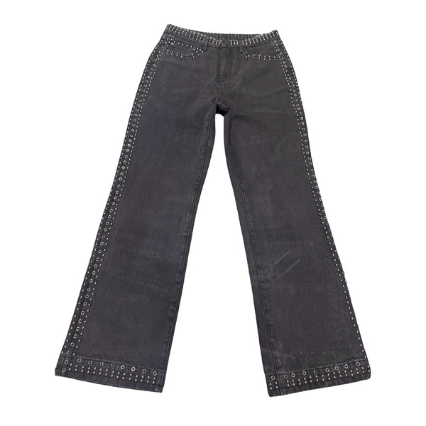 Homme Femme “Ornament” Black Wash Jeans