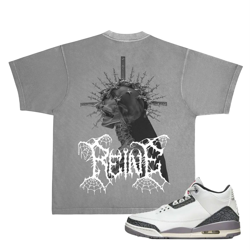 November Reine “Hells Queen” Grey Tee