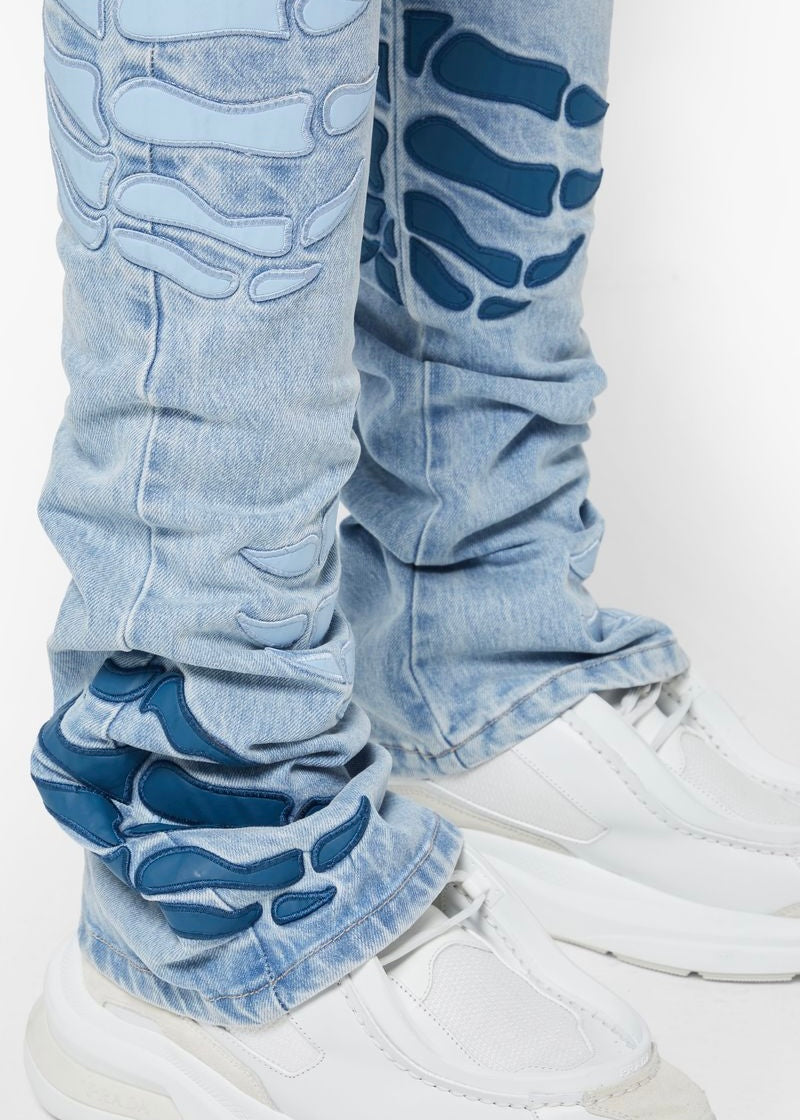 Guapi Aqua Blue Dragger Jeans