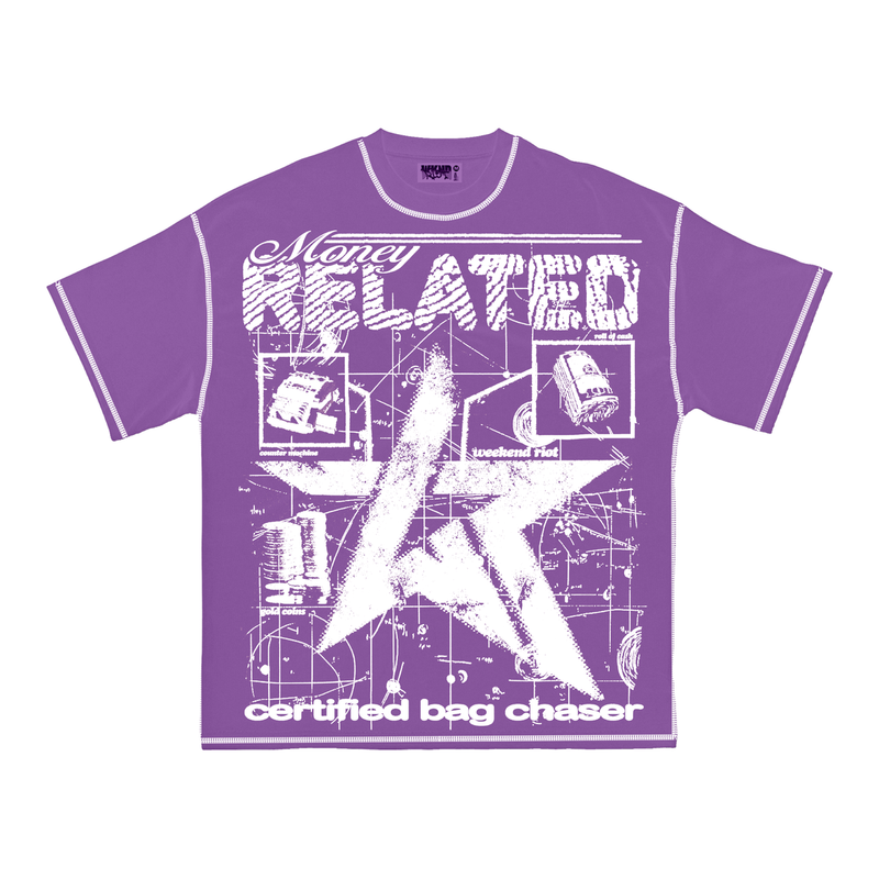 Wknd “Bag Chaser” Purple Tee