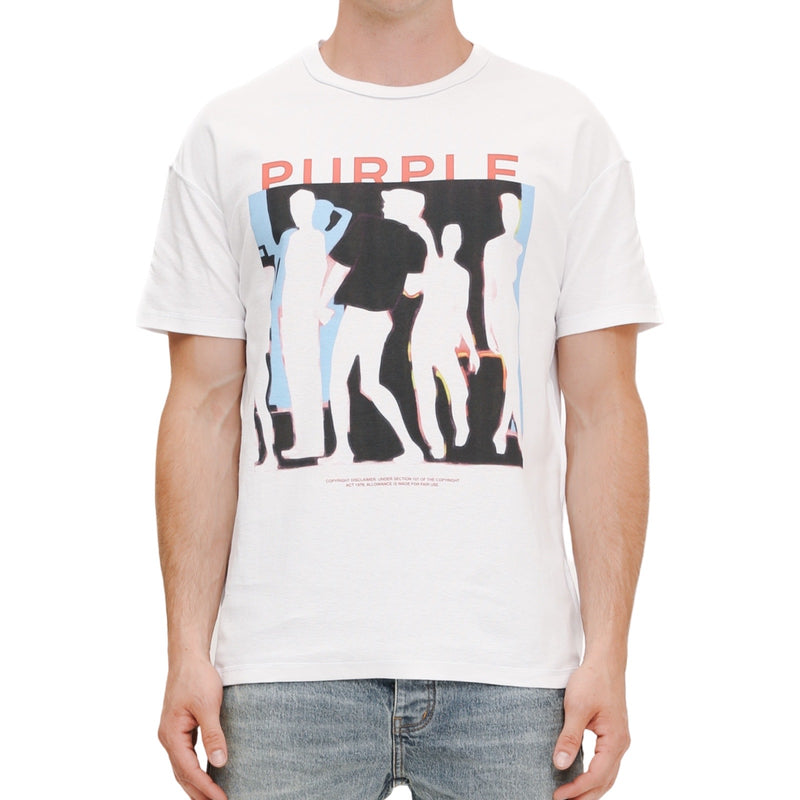 Purple Brand Shadow White S/S Tee