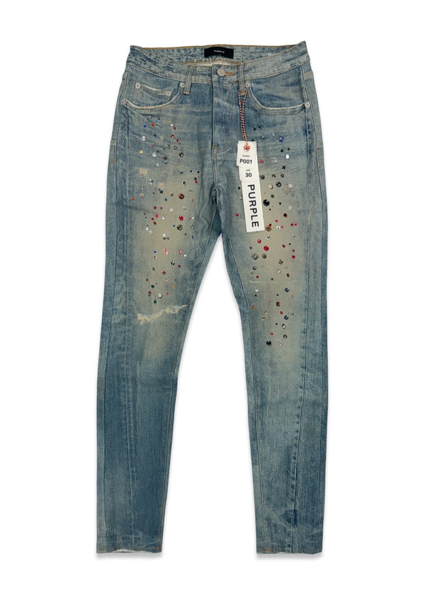 Purple Brand White Jacquard Monogram Jeans – Era Clothing Store