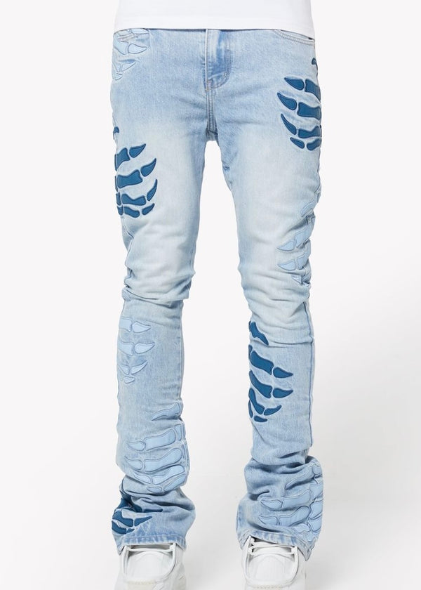 Guapi Aqua Blue Dragger Jeans