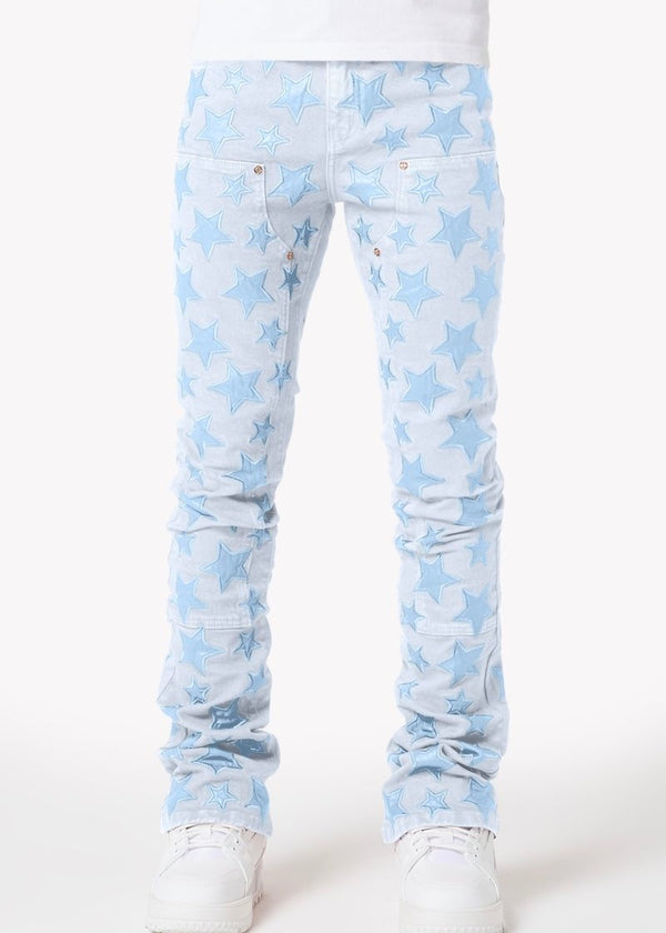 Guapi Aqua Blue Stars Jeans