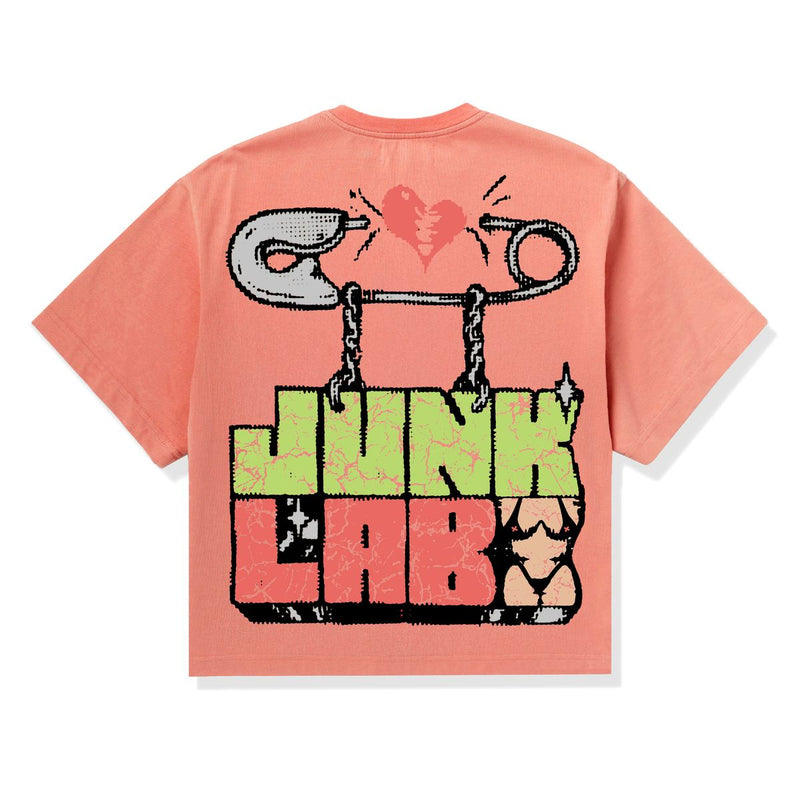 Junk Lab “Pin Punk” Peach Tee