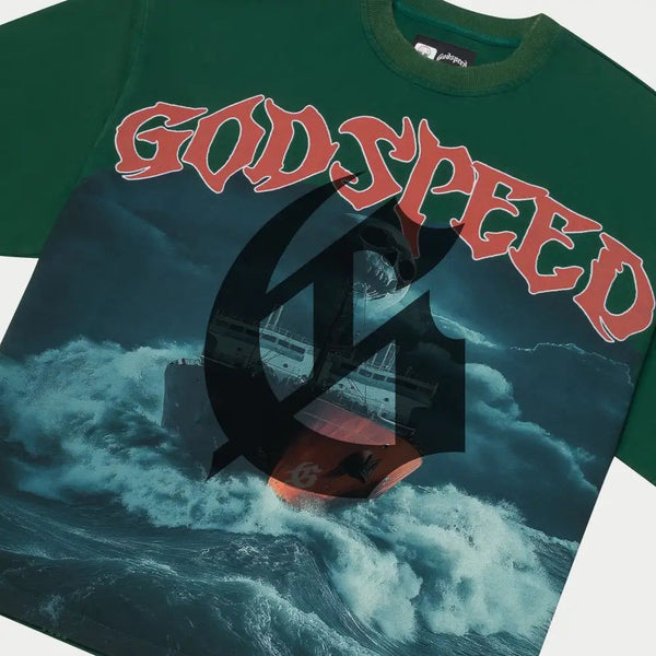 Godspeed “Sea Sick” Green Tee