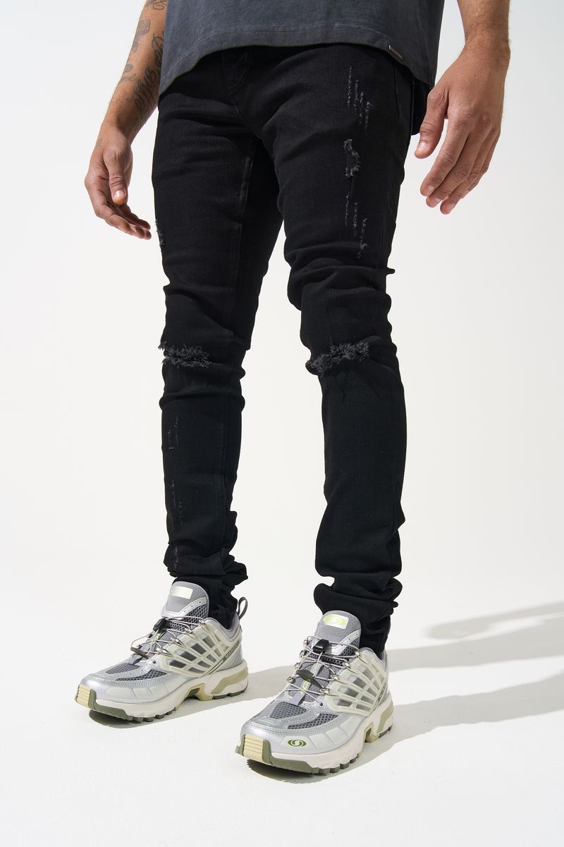 パンツ SERENEDE FITTED DENIM Midnight Black 28 Serenede “Midnight” Black Jeans – Era Clothing Store