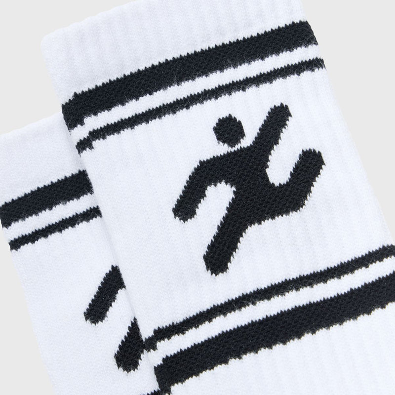 Homme Femme Rave Socks In White