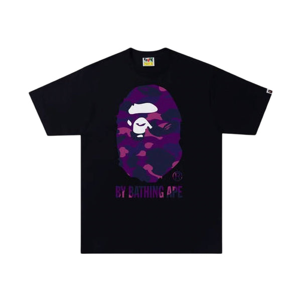 BAPE “Color Camo Big Ape” Black/Purple Tee