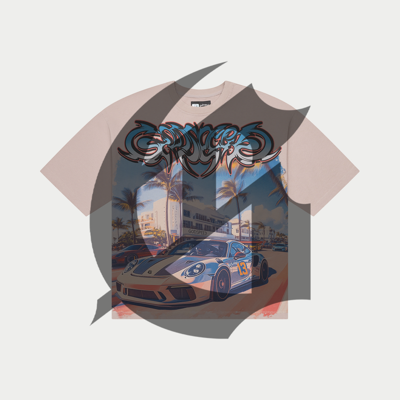 Godspeed “Car Meet Miami” Stone Tee