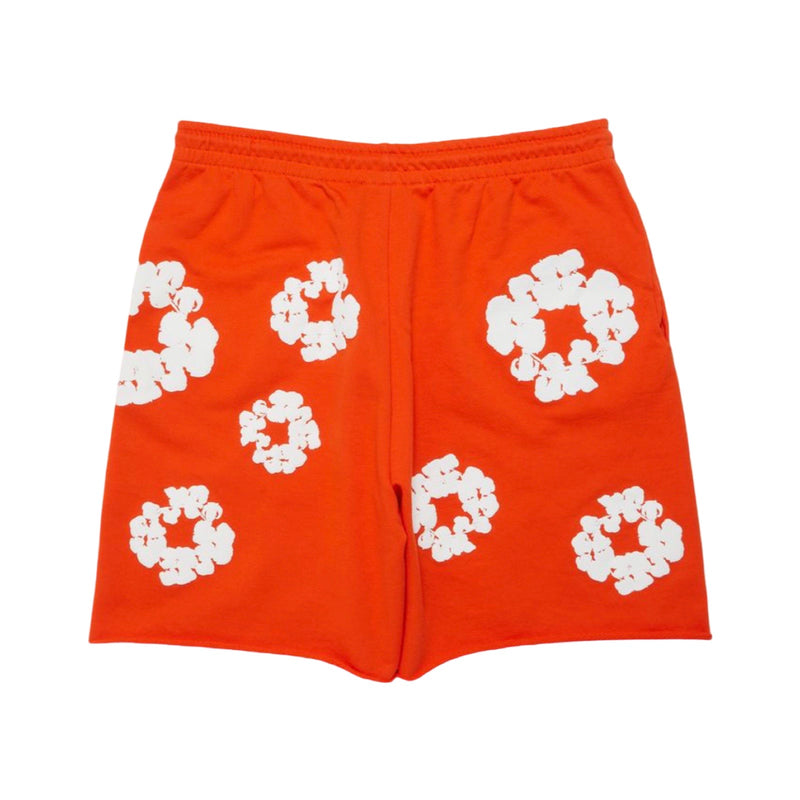 Denim Tears Cotton Wreath Orange Shorts