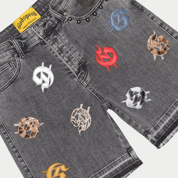 Godspeed “Infinity” Grey Multi Color Shorts