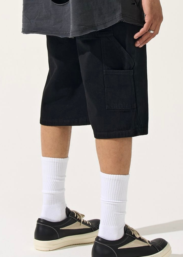 Serenede “Ink Stone” Black Denim Shorts
