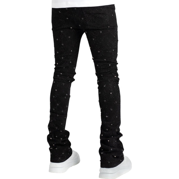 Guapi All Black Embellished Jeans