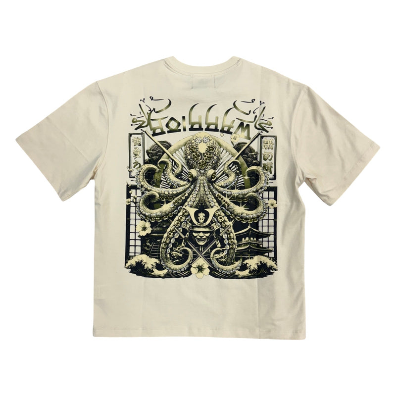 Denim City “Warriors” Cream/Olive Stones Tee