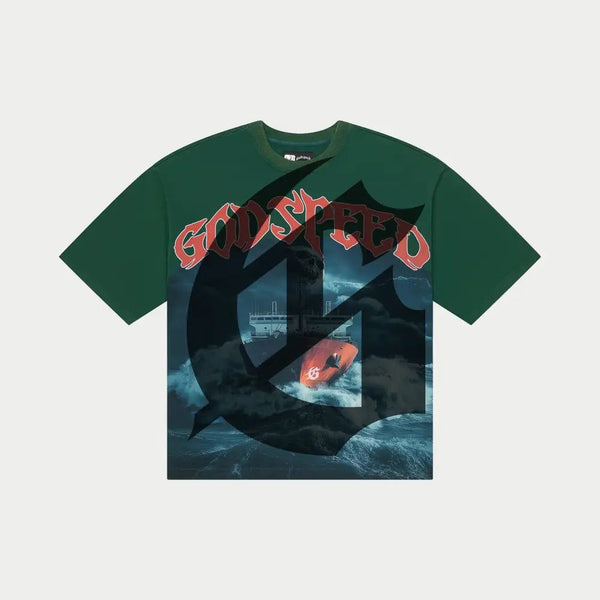 Godspeed “Sea Sick” Green Tee