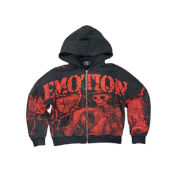 Mixed Emotion “Deserted” Acid Wash Hoodie