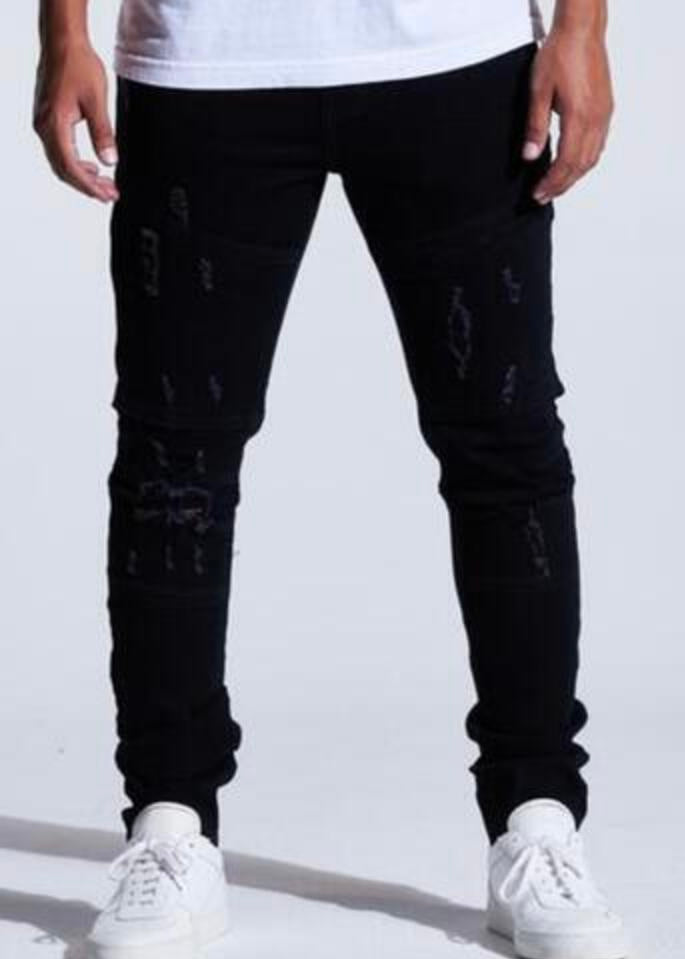 Crysp Atlantic Black Fitted Jeans (024)