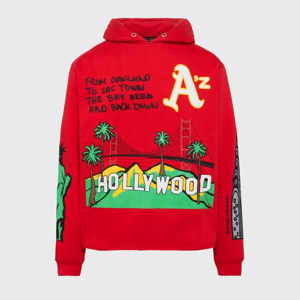 Homme Femme Cali To Nyc Red Hoodie