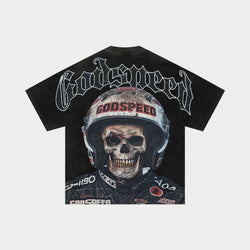 Godspeed “Crash Out” Black Wash Tee