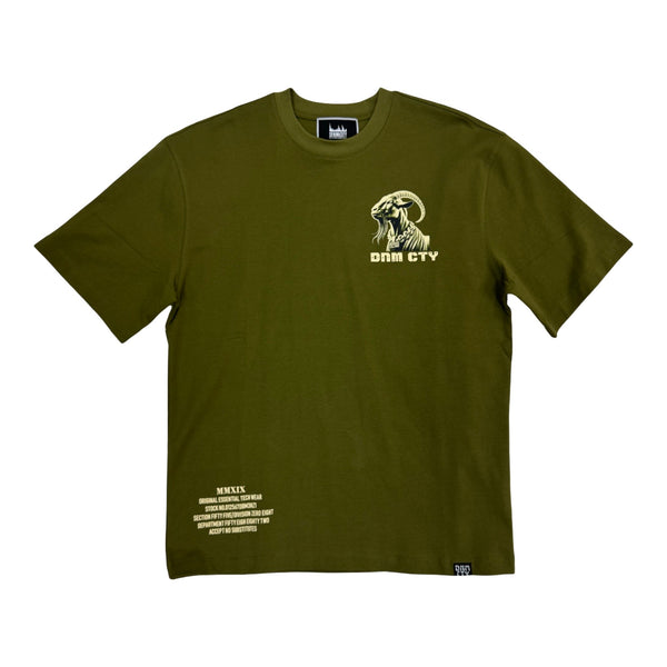Denim City “Goat” Olive Stones Tee