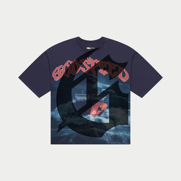 Godspeed “Sea Sick” Navy Tee