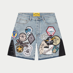 Godspeed “Patchwork V2” Blue Shorts