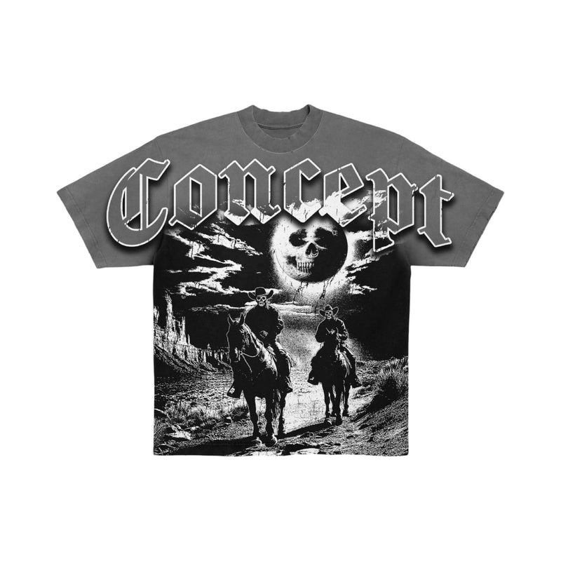 Concept “Fear No Evil” Grey Wash Tee