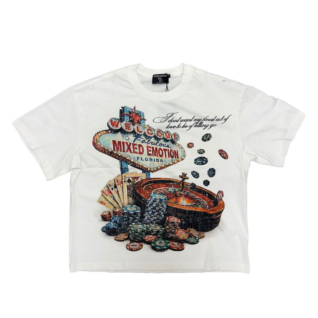 Mixed Emotion “Lottery” White Tee – Era Clothing Store