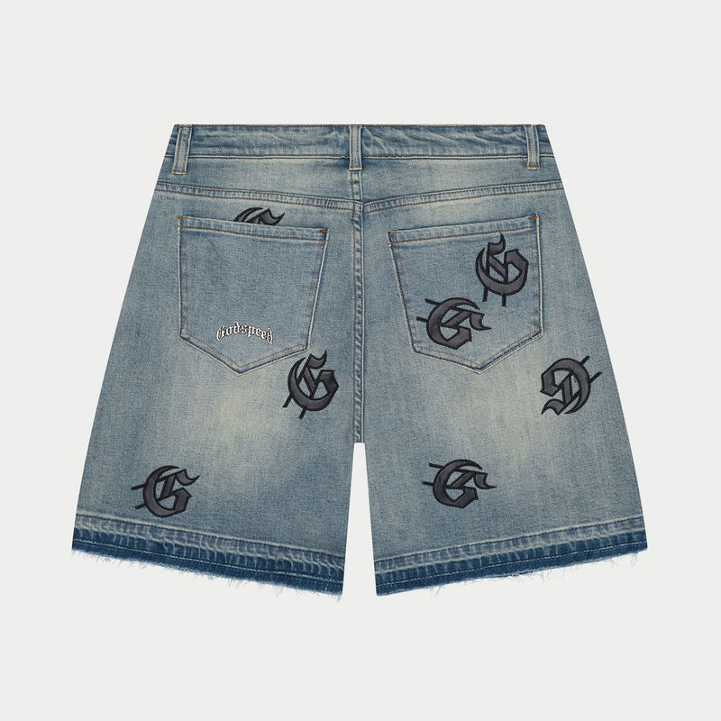 Godspeed “Infinity” Blue Denim Shorts