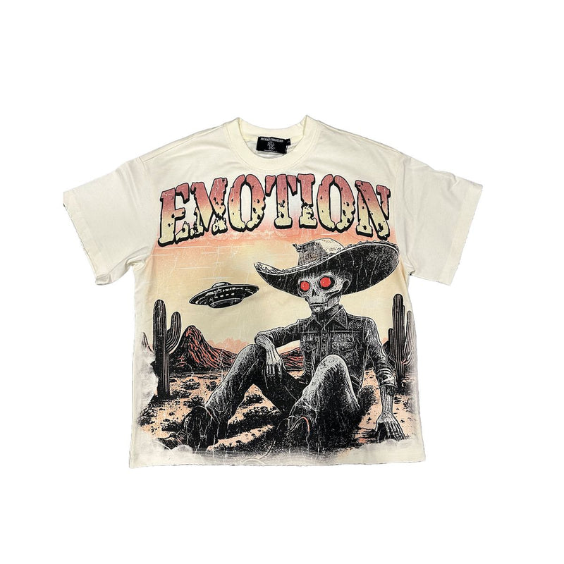 Mixed Emotion “Deserted” Cream Tee