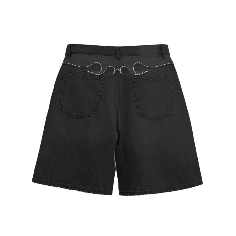 Campus “Tribal” Black Jorts Shorts